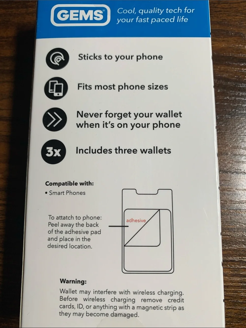 Grab and Go Phone Wallet 3 Pack